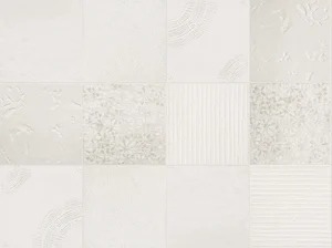 Керамогранит Mutina Chymia Mix 1 White Gacm41 30x30 рельефный