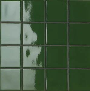 Мозаика Mutina Din Dark Green Glossy 30,2x30,2 (7.4x7.4) KGDG57 глянцевая