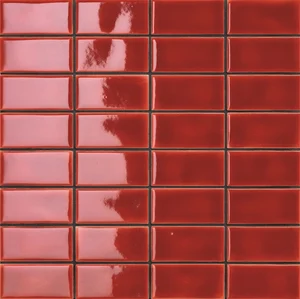 Мозаика Mutina Din Red Glossy 30,2x30,2 (3.6x7.4) KGDG79 глянцевая