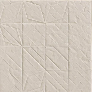 Керамогранит Mutina Folded Bianco Refo01 60x60 рельефный