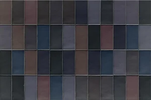 Керамогранит Mutina Lane Base Aubergine Bolb07 7,9x16 рельефный