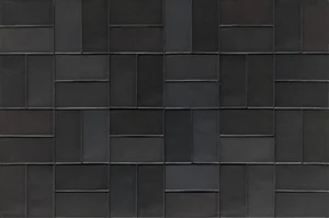 Керамогранит Mutina Lane Base Black Bolb05 7,9x16 рельефный