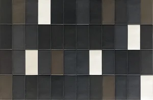 Керамогранит Mutina Lane Mono Black Bolm05 7,9x16 рельефный
