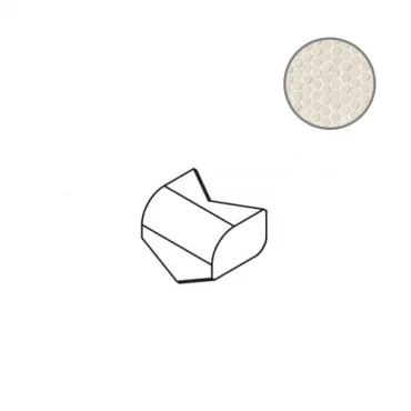 Спецэлемент Mutina Phenomenon Racc.Est.Honeycomb A-B Bianco Typhr01 7,6x9,4 рельефный