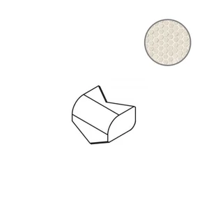 Спецэлемент Mutina Phenomenon Racc.Est.Honeycomb A-B Bianco Typhr01 7,6x9,4 рельефный