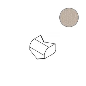 Спецэлемент Mutina Phenomenon Racc.Est.Honeycomb A-B Grigio Typhr02 7,6x9,4 рельефный