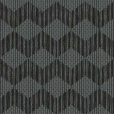 Керамогранит Mutina Tape Zigzag Black Reta48 20,5x20,5 рельефный