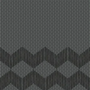 Керамогранит Mutina Tape Zigzag Half Black Reta47 20,5x20,5 рельефный