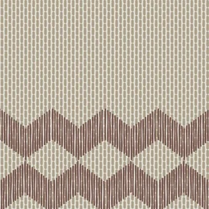 Керамогранит Mutina Tape Zigzag Half Brown Reta57 20,5x20,5 рельефный