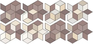 Декоративный элемент Mutina Tex Runner 5 Rerun05 35x40 рельефный