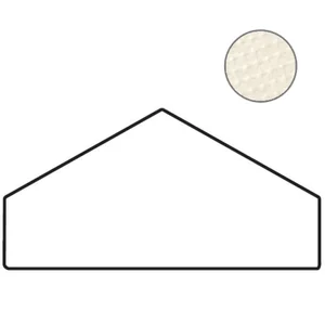 Бордюр Mutina Tex White Battiscopa Retx61 10,5x20 рельефный