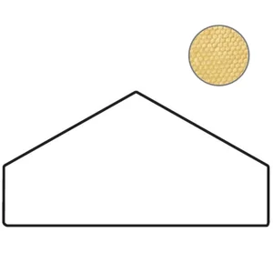 Бордюр Mutina Tex Yellow Battiscopa Retx68 10,5x20 рельефный