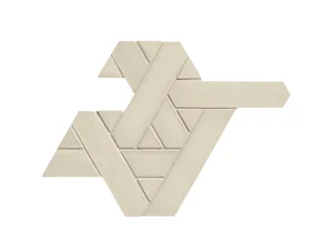 Мозаика Mutina NHW11 WEAVING White San Jiao 30,3x42,9 матовая