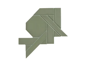 Мозаика Mutina NHW23 WEAVING Green Ba Leng 34,3x34,3 матовая