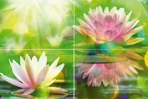 Панно Муза-Керамика Lotus P4D287 40x60 глянцевое
