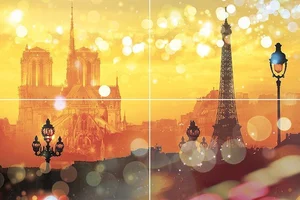 Панно Муза-Керамика Paris P4D245 40x60 глянцевое