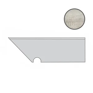Бордюр Atlas Concorde Italy Nash White Wood Battiscopa Sag. SX AN3F 7,2x30 матовый