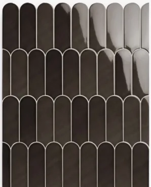 Плитка Natucer Fan Mix Black 7,2x19,5 глянцевая