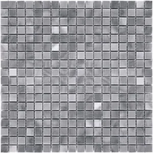 Мозаика Natural Mosaic Adriatica Bardiglio Nuvolato (1,5X1,5) M033-15P 30,5x30,5 полированная