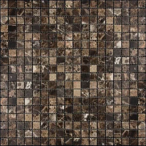 Мозаика Natural Mosaic Adriatica Emperador Dark (1,5X1,5) 7M022-15P 30,5x30,5 полированная