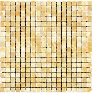 Мозаика Natural Mosaic Adriatica Onyx Yellow (1,5X1,5) 7M073-15P 30,5x30,5 полированная