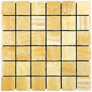 Мозаика Natural Mosaic Adriatica Onyx Yellow (4,8X4,8) 7M073-48P 30,5x30,5 полированная