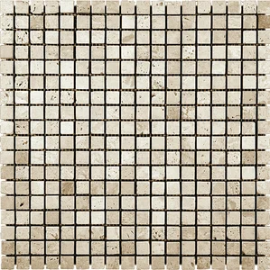 Мозаика Natural Mosaic Adriatica Travertine (1,5X1,5) 7M090-15T 30,5x30,5 матовая
