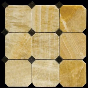 Мозаика Natural Mosaic Octagon (10х10+2x2) M073+M076-BP10 30,5x30,5 полированная
