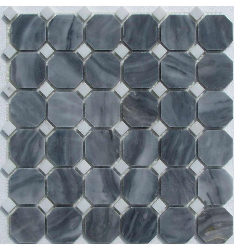 Мозаика Natural Mosaic Octagon (4,8х4,8+1,5x1,5) 7M033+7M001-BP 30,5x30,5 полированная