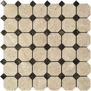 Мозаика Natural Mosaic Octagon (4,8х4,8+1,5x1,5) 7M036+7M022-BP 30,5x30,5 полированная