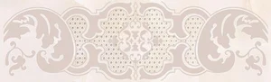 Бордюр Azori Navarra Border Crema Barocco 6,2x20,1 глянцевый