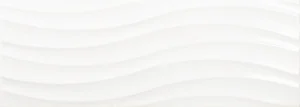 Плитка Navarti Flat Ondas Blanco Brillo 25x70 глянцевая