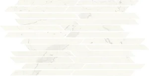 Мозаика Naxos Grand Tour Mosaico Rythm Bianco Versilia 100955 22,8x39,5 полированная