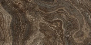 Керамогранит Naxos Rhapsody Brown Wave Lev Rett 117425 60x120 полированный