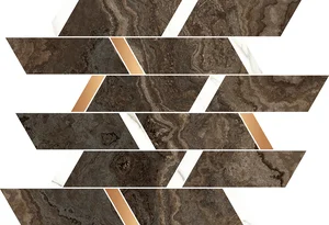 Мозаика Naxos Rhapsody Mosaic Brick Brown 118818 30x32 полированная