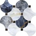 Мозаика Naxos Serenade Mosaico Circle Blue 128991 29x29 полированная