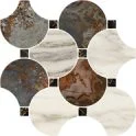 Мозаика Naxos Serenade Mosaico Circle Brown 128993 29x29 полированная