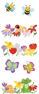 Панно Нефрит керамика Kids Flora 06-01-1-52-05-01-3028-0 40x100 матовое