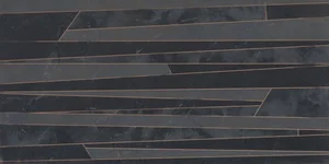 Декоративный элемент Marca Corona Newluxe Black Deco S/1 40x80 глянцевый