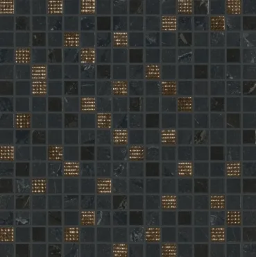Мозаика Marca Corona Newluxe Black Tessere Riv. 30x30 глянцевая