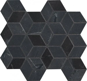 Мозаика Marca Corona Newluxe Black Tessere Rombi 26x28 глянцевая