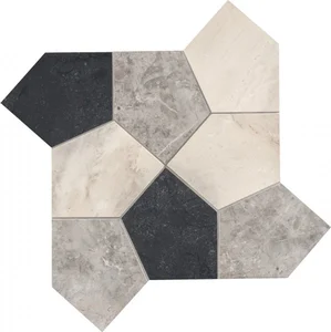 Декоративный элемент Marca Corona Newluxe Pentagono Dark 31,5x31,8 глянцевый