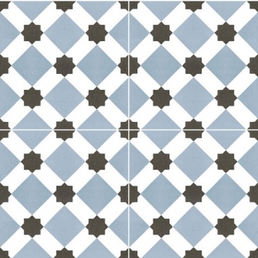 Керамогранит Niceker Chic Howard Blue NKR_CH_HO_BLU 45x45 матовый