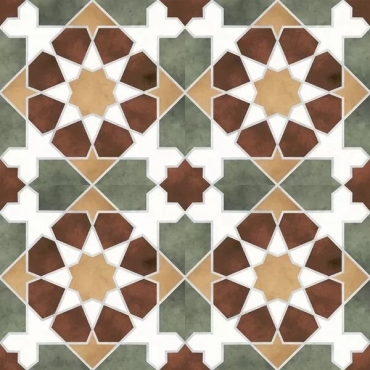 Керамогранит Niceker Chic Rabat Green 7004 45x45 матовый