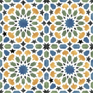 Керамогранит Niceker Chic Tanger blue 7005 45x45 матовый