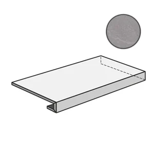 Ступень Acif Nordika Angolare DX Grey Rett ACND8RD 33x120 матовая
