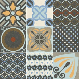 Керамогранит Novabell Deco Cementine Color Mix Rettificato DEC 227K 20x20 матовый