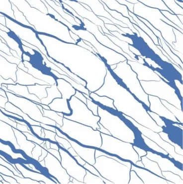 Плитка Ornamenta Artwork Marble Cyan AR6060MC 60x60 матовая