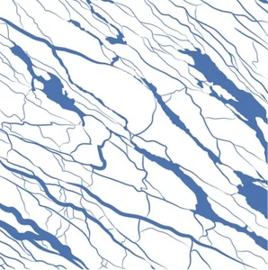 Плитка Ornamenta Artwork Marble Cyan AR6060MC 60x60 матовая