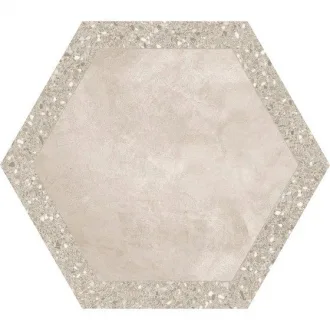 Cocciopesto Terracotta + Sabbia Hexagon CP60TCS